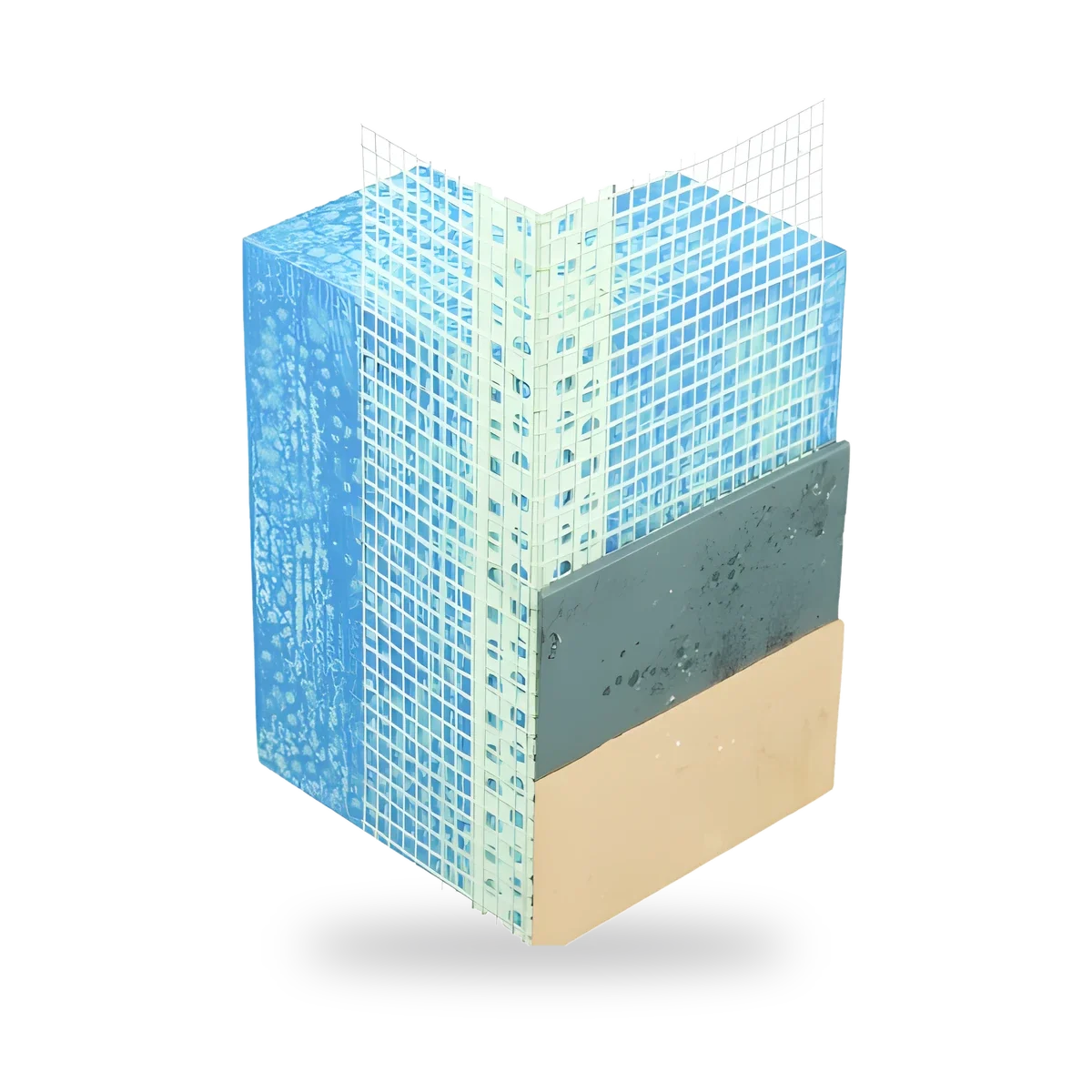 Baguette d’angle PVC entoilée